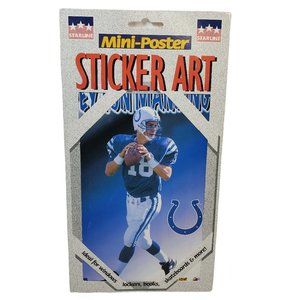 1998 Vintage Football Indianapolis Colts Peyton Manning Mini Poster Sticker